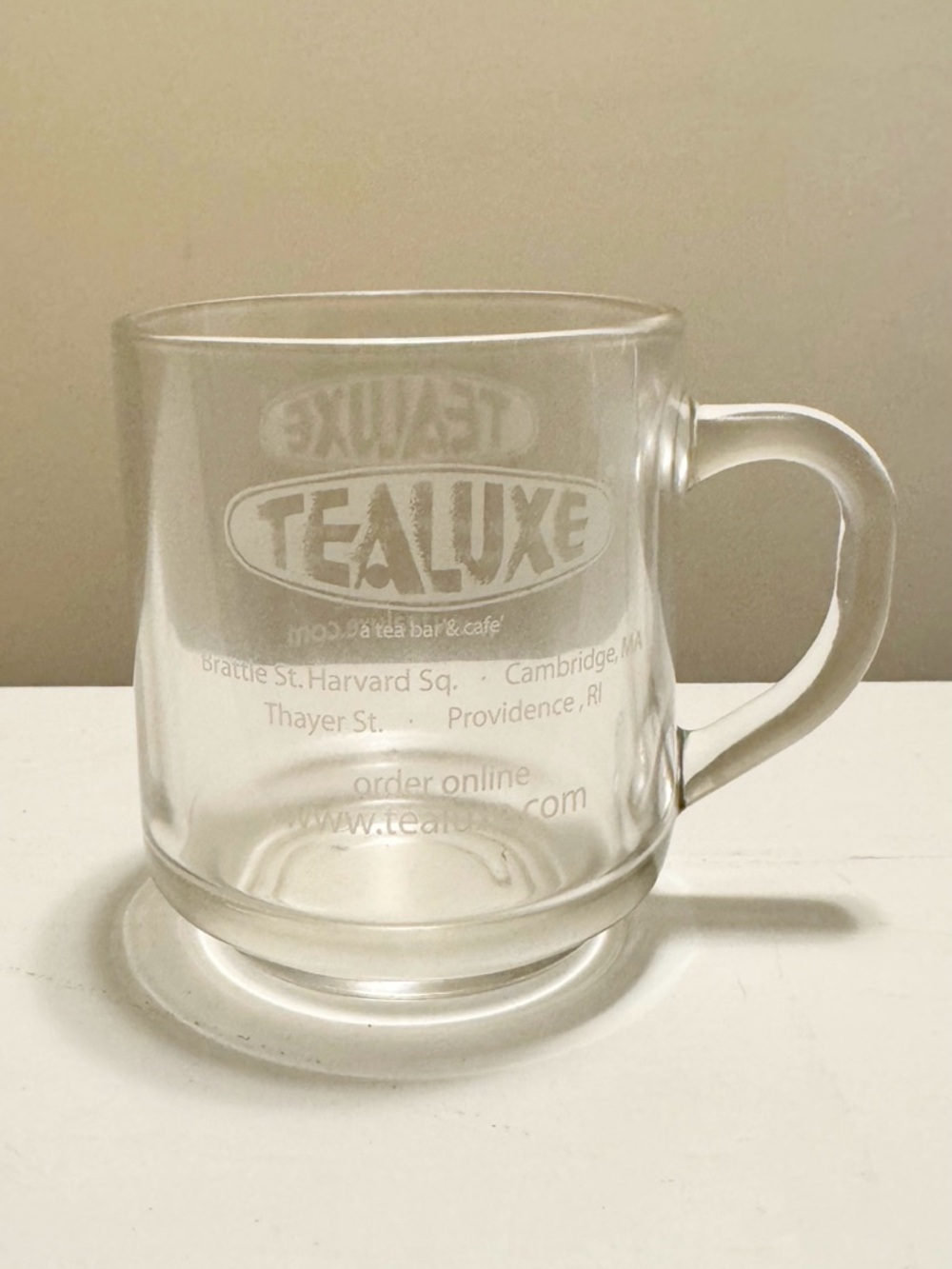 Tealuxe Glass Mug Vintage Tea Cup